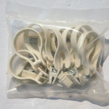 IKEA 10x Riktig Rings w/ Clips 901.537.34 For Shower Curtain New - £9.40 GBP