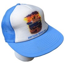 Vtg Daytona Beach Fla Haulin Ass Airbrush Style Snapback Trucker Hat Cap Blue - £16.76 GBP