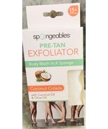 Spongeables Pre-Tan Coconut Colada Body Wash In A Sponge W/Coconut Oil/O... - €10,16 EUR