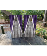 Waterproof Cornhole WRAPS / Purple Wood Grain / Natural Wood Grain  / La... - $115.75 CAD