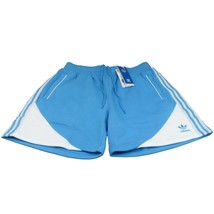 Adidas Originals SST Fleece Shorts 3-Stripes Mens Size Large Sky Blue NE... - £23.50 GBP
