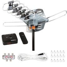 Five Star Outdoor HDTV Antenna Up to 150 Miles Range with Motorized 360 ... - £60.97 GBP