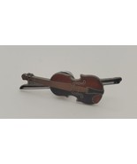 Violin &amp; Bow Collectible Lapel Hat Pin Tie Tack - £14.63 GBP