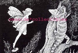 LIVELY LIZARD in Fairyland Book Lithograph Art Print by Ida  - £18.75 GBP