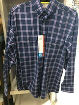 George Strait Long Sleeve Plaid Shirt, Wrangler Shirt - £27.97 GBP