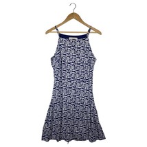 New Loft Dress Womens M Ditsy Floral Fit Flare Stretch Tie Waist Straps ... - $21.77