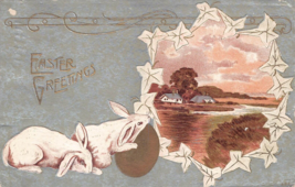 Antique Postcard Easter Greeting Stamped 1911 - £2.89 GBP