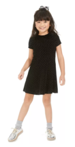 Epic Threads Little Girls Short Sleeve Collared Velvet Textured Dress, s... - $19.80