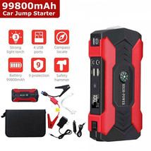 Car Jump Starter 99800Mah Portable Charger Power Bank With Led Flash Light Sets - $69.99