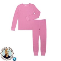 NWT Girls Athletic Works 2 Piece Thermal Underwear Set Pink 2X 2XL 14-16 - £7.98 GBP