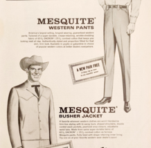 1966 Niver Western Wear Clothing Advertisement Mesquite Pants Jacket DWP9D - $24.99