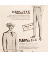 1966 Niver Western Wear Clothing Advertisement Mesquite Pants Jacket DWP9D - $35.09 CAD