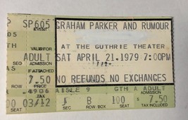 Graham Parker Rumour Ticket Stub Minneapolis Minnesota April 1979 - £10.51 GBP