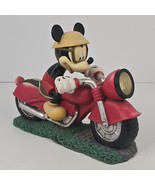 Vintage 1995 Mickey Mouse ON KMART Solar Motorcycle Garden Statue-Depart... - $741.90 MXN