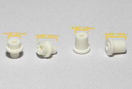 4pc Bto Newly Made Aurora T-Jet Tuff Ones Ho Slot Car Front+Rear Wheels White A+ - £1.95 GBP