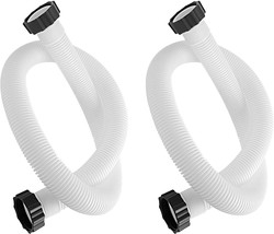 2 Pack 1.5&quot; Diameter Pool Hoses 29060E Pool Pump Replacement Hoses for Above Gro - £47.82 GBP