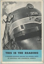 This is the Reading a Modern Railroad view book 1952 engins vintage advertising  - £11.25 GBP