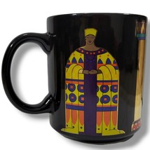 Vintage Mug 1994 L’Image Gift Collection Themed Black Mug With Gold Acce... - $31.97