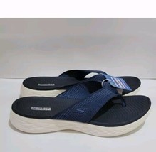 Skechers Ladies On The Go Flip Flops Size 9 Navy - $34.95