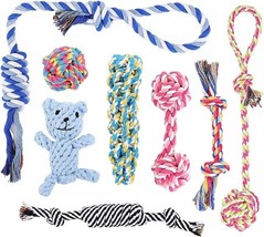 8 Rope Dog Chew Toys for Aggressive Chewers, 8 Pack Interactive Dog Rope Toys - £26.53 GBP