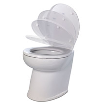 Jabsco Deluxe Flush 14&quot; Angled Back 12V Freshwater Electric Marine Toilet w/Sole - £706.79 GBP