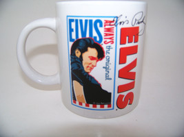 Elvis Presley Coffee Mug Tea Cup Memorabilia Signature Product #KY0907 - £11.70 GBP