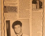 Kirk Cameron Vintage Teen Magazine 1 Page Article Where Kirk Is Going - $10.88