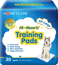 HONEY CARE All-Absorb, XXL 30&quot;X36&quot;, 30 Count, Dog and Puppy Training Pad... - $29.91