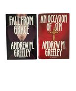 Andrew M Greeley Book Lot Fall From Grace An Occasion of Sin Hardcover 1990s - $16.20