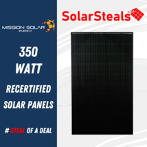 Used Mission Solar MSE PERC 60 MSE350SX5T 350W 60 Cell Mono 350 Watt Panels - $140.00