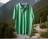 Cremieux Short Sleeved Polo Shirt Basic Mens XXL Lime Green Preppy Soho Fit - $12.75