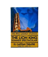 El Capitan Theater Lion King Pin Back Button 3” Summer Spectacular Vinta... - $4.18