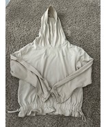 Sweet Butterfly Girl Biege Elastic Wasit Knit Hoodie Size Medium (10-12)... - $17.99