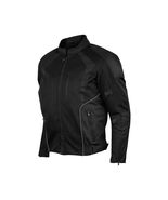 Mens Black Mesh Motorcycle Jacket with CE Armor - 715411 - $1,862.49 MXN+