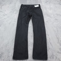 Bullhead Pants Mens 26 Black Denim Straight Leg Pockets Gravels Slim Jeans - £23.25 GBP