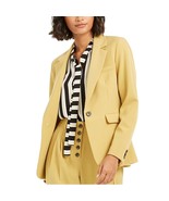 Bar III Womens 0 Saffron Yellow One Button Long Sleeve Blazer NWT DC15 - $58.79