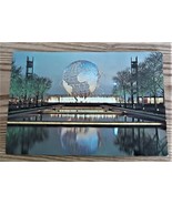 1964 Unisphere at Night New York World&#39;s Fair Postcard DT-86865-B Vtg Ep... - $10.00