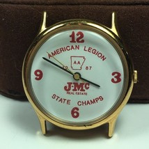 Vintage Timex Quartz Watch American Legion State Champs 1987 Gold Tone - $590.33 MXN