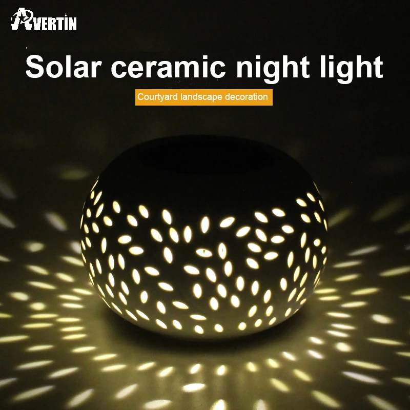 Outdoor Solar Charging LED Smart Light  Out Romantic Ceramics Living Room Light  - £149.18 GBP