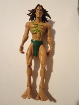 RARE 1999 Green War Paint Tarzan 7&quot; Mattel Burroughs Action Figure Disne... - $29.39