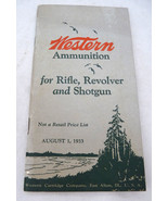 Western advertising price list ammunition targets traps 1933 E Alton IL - €31,00 EUR Western advertising price list ammunition targets traps 1933 E Alton IL - €31,00 EUR