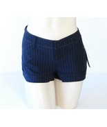 Dkny Blue Pin Stripe Low Rise Stretch Shorts Women&#39;s Junior Sizes NWT $59 - £27.43 GBP