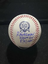 Rod Carew Autographed Angels 50th Anniversary Logo Baseball 3,000th Hit ... - £219.23 GBP