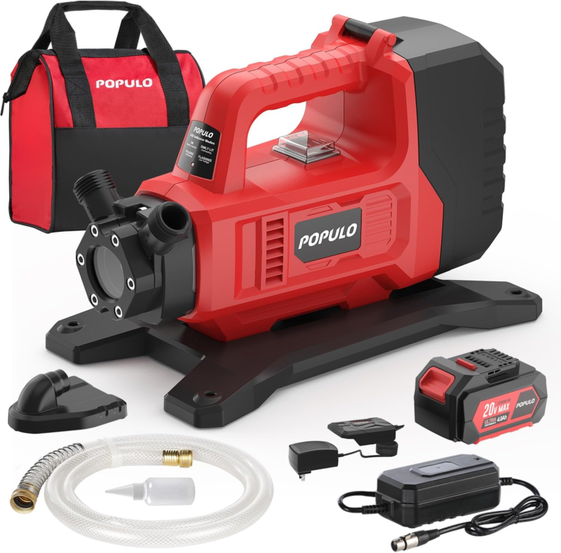 Electric Cordless Water Pump for Home, Pool, RV, Garden, Tub, Ponds, Tank, Aquar