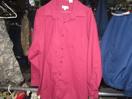 Gioberti Mens Dress Long Sleeve Shirt L 16-16.5 32/33 wc 12130 - £12.71 GBP