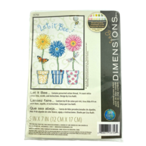 Dimensions Counted Cross Stitch Let It Bee Flowers Kit 16756 Size 5 x 7 in. - £11.42 GBP