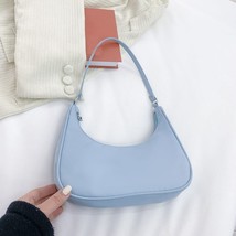 Pure Color Shoulder Underarm Hobos Bag For Women Retro Solid Color Top-handle Ha - £18.77 GBP