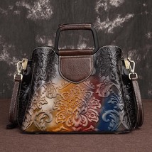 Leather Large Capacity Casual Women Bag 2022 New Vintage First Layer Cowhide Sho - £114.18 GBP
