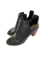 Steve Madden Womens Nello Bootie Size 8.5 M Open Toe Black Leather Brazi... - $22.17