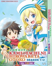 Anime Dvd KAMI-TACHI Ni Hirowareta Otoko Sea 1-2 VOL.1-24 End Eng Dub +Free Ship - £28.14 GBP